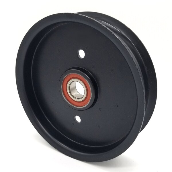 Terre Products Toro 1-613098 Exmark 1-613098 Flat Idler Pulley - 5'' Flat Dia. - 17mm Bore - Steel 31500105A - main